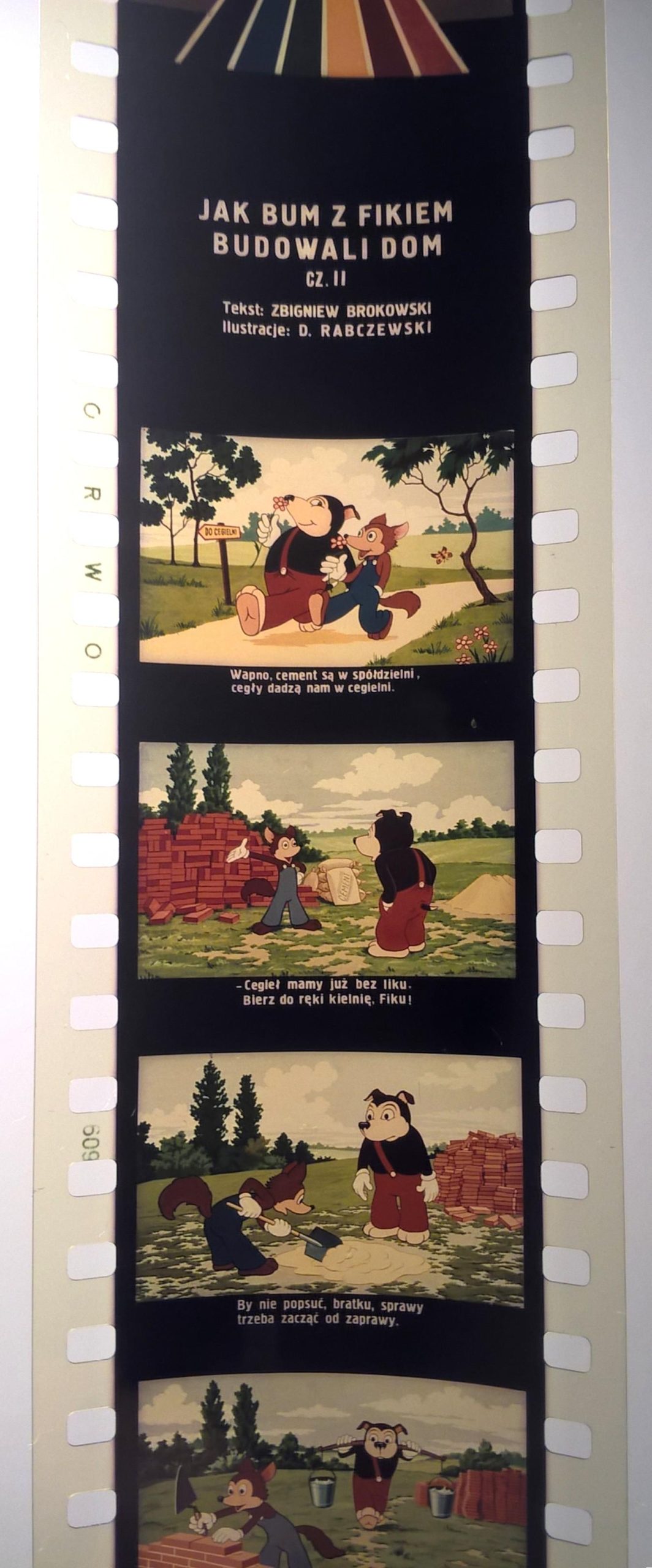 Bajka na projektor, przeźrocze - „JAK BUM Z FIKIEM BUDOWALI DOM” Część I i II [41,42]