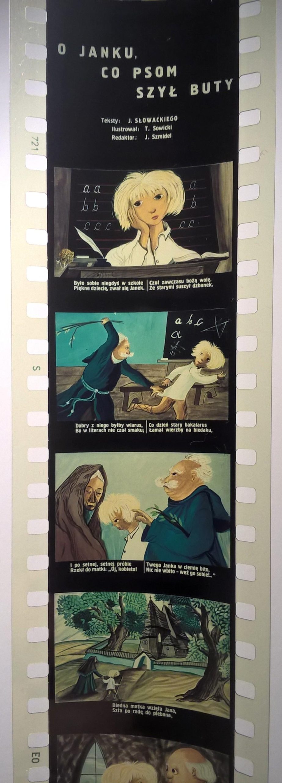 Bajka na projektor, przeźrocze – „O JANKU, CO PSOM SZYŁ BUTY” teksty J. Słowackiego [44]
