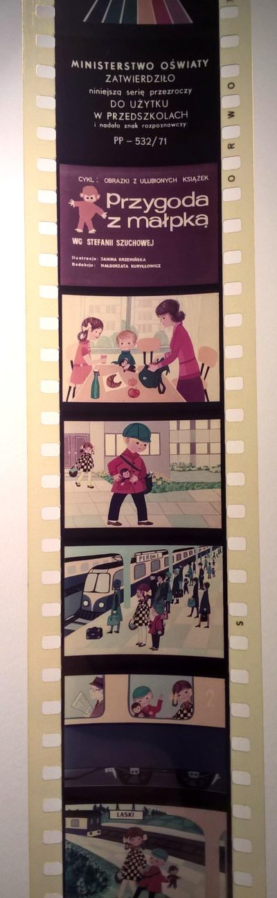 Bajka na projektor, przeźrocze „PRZYGODA Z MAŁPKĄ” wg Stefanii Szuchowej [33]