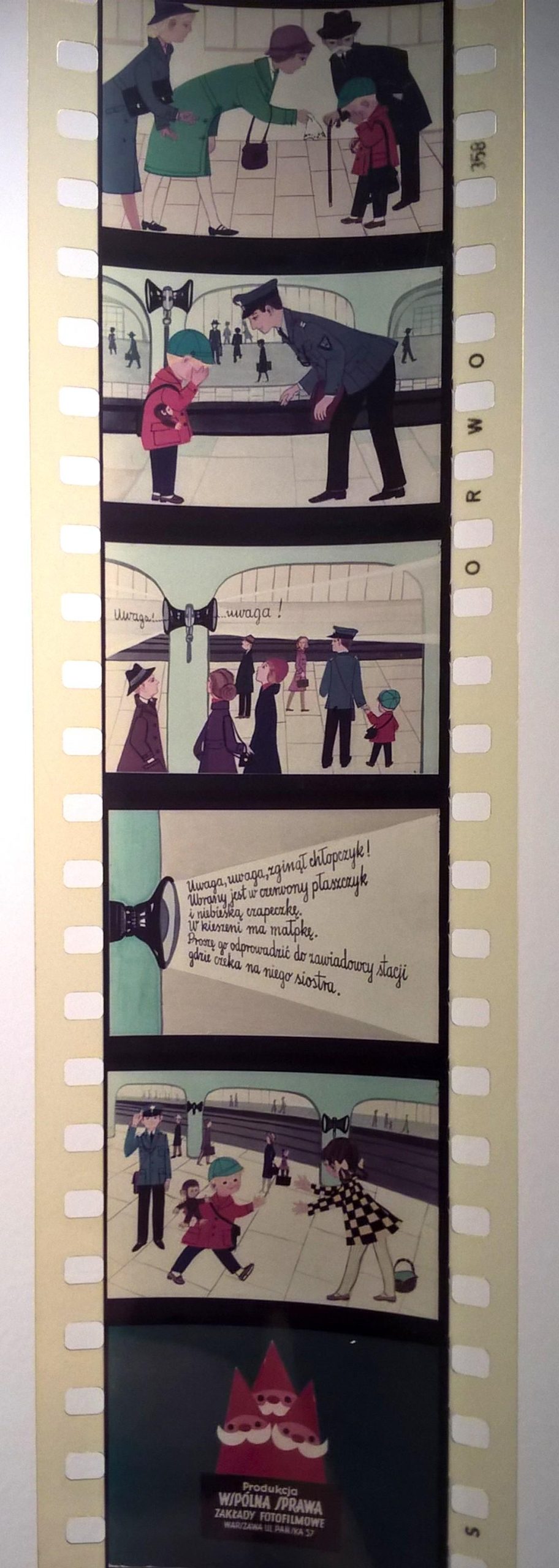 Bajka na projektor, przeźrocze „PRZYGODA Z MAŁPKĄ” wg Stefanii Szuchowej