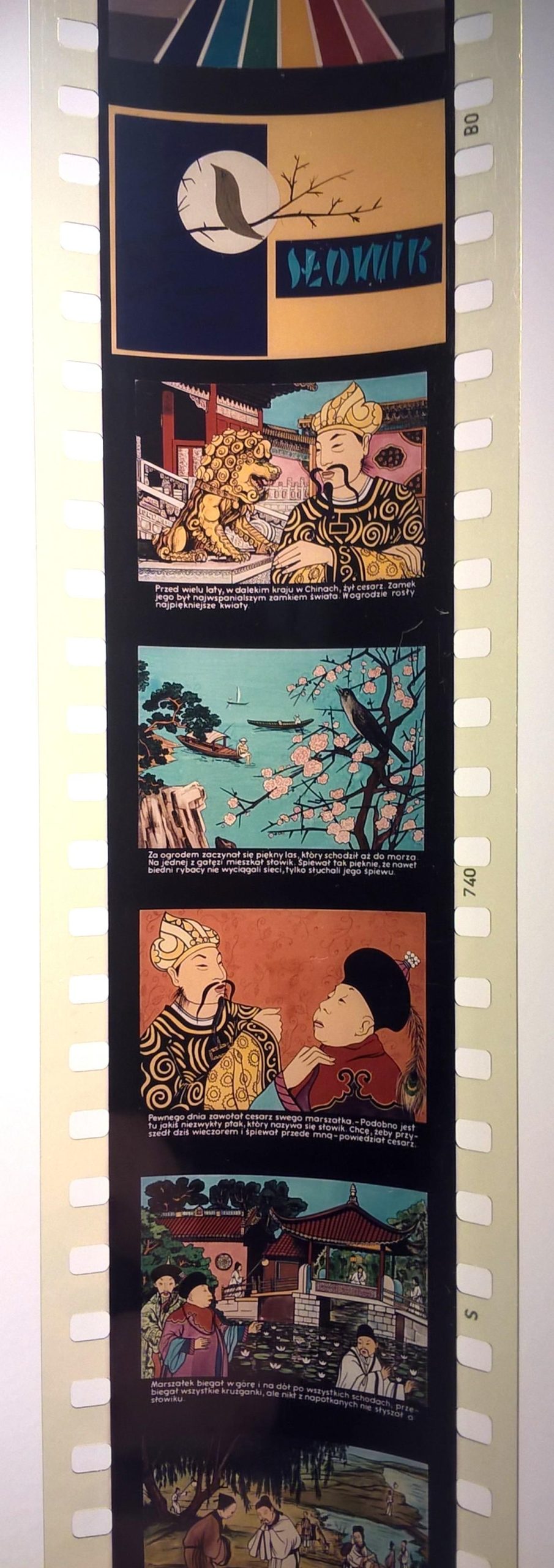 Bajka na projektor, przeźrocze - „SŁOWIK”-bajka chińska [161]