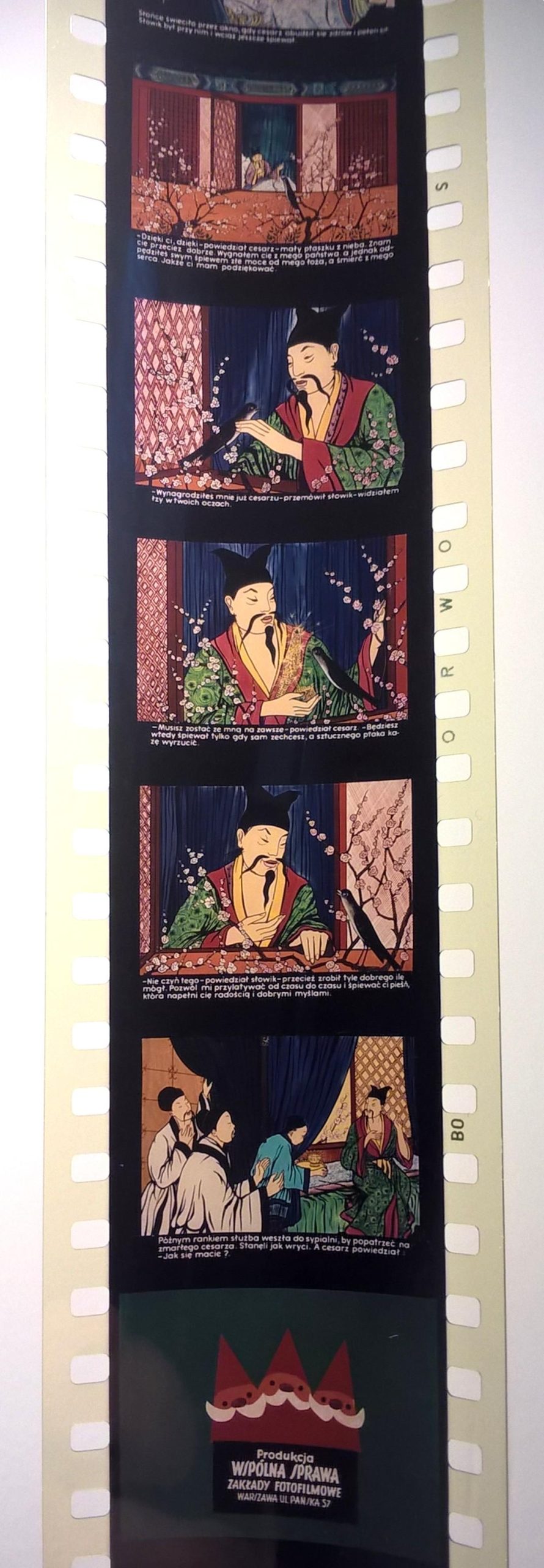 Bajka na projektor, przeźrocze - „SŁOWIK”-bajka chińska [161]