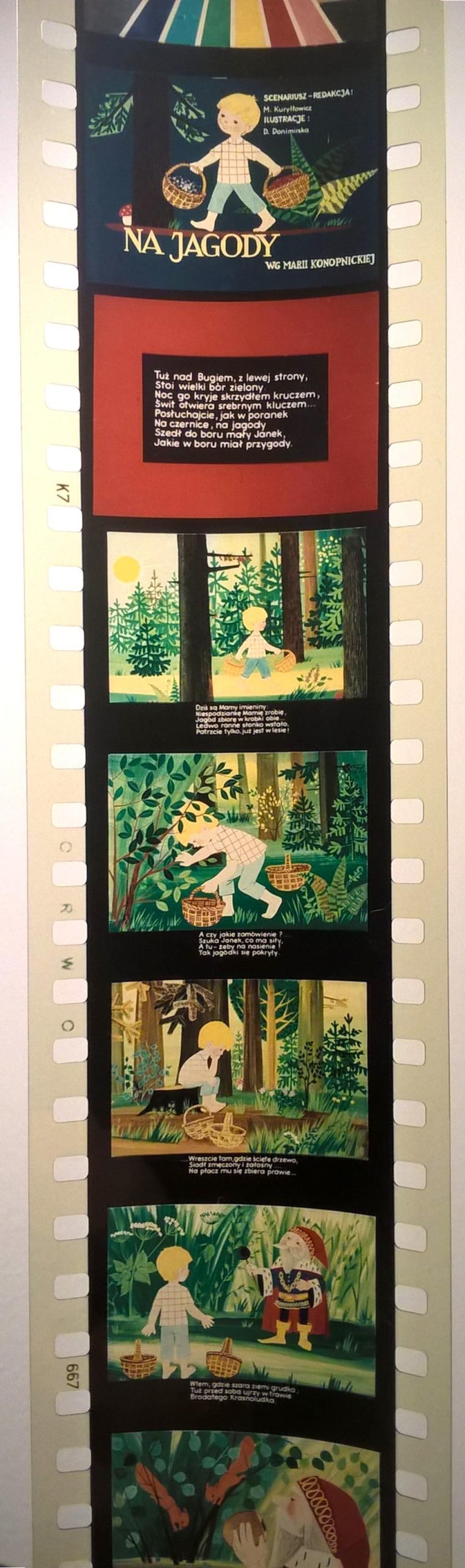Bajka na projektor, przeźrocze - „NA JAGODY” wg Marii Konopnickiej [47]