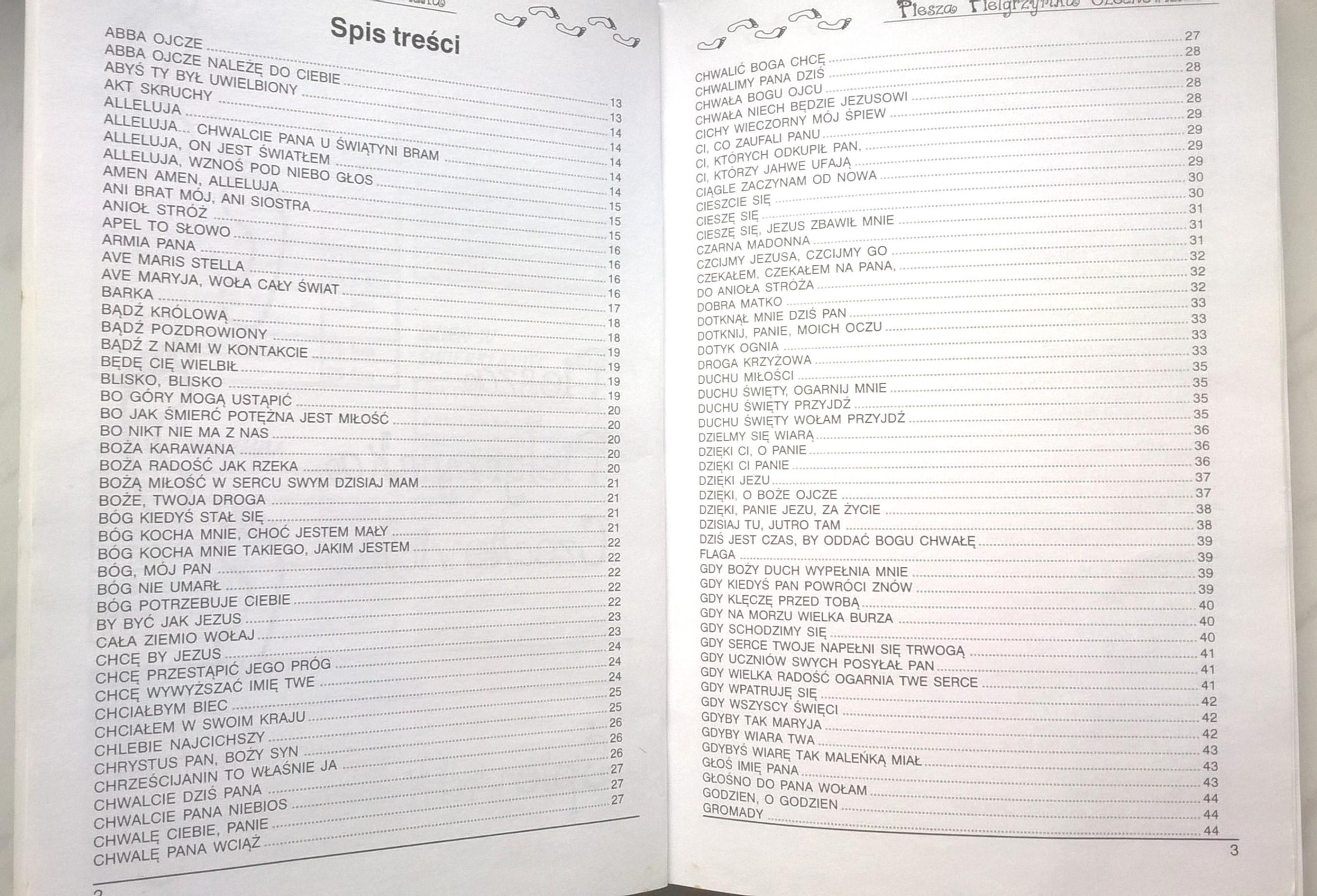 Książka - Śpiewnik. Piesza Pielgrzymka Czechowicka (Czechowice-Dziedzice)