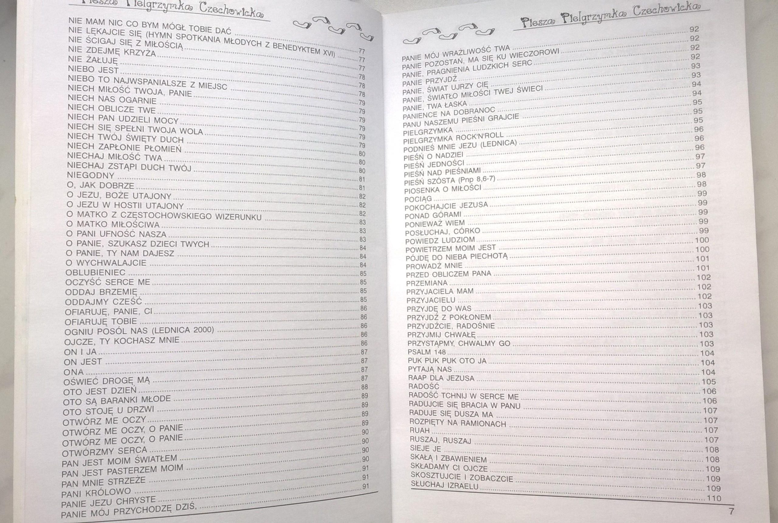 Książka - Śpiewnik. Piesza Pielgrzymka Czechowicka (Czechowice-Dziedzice)