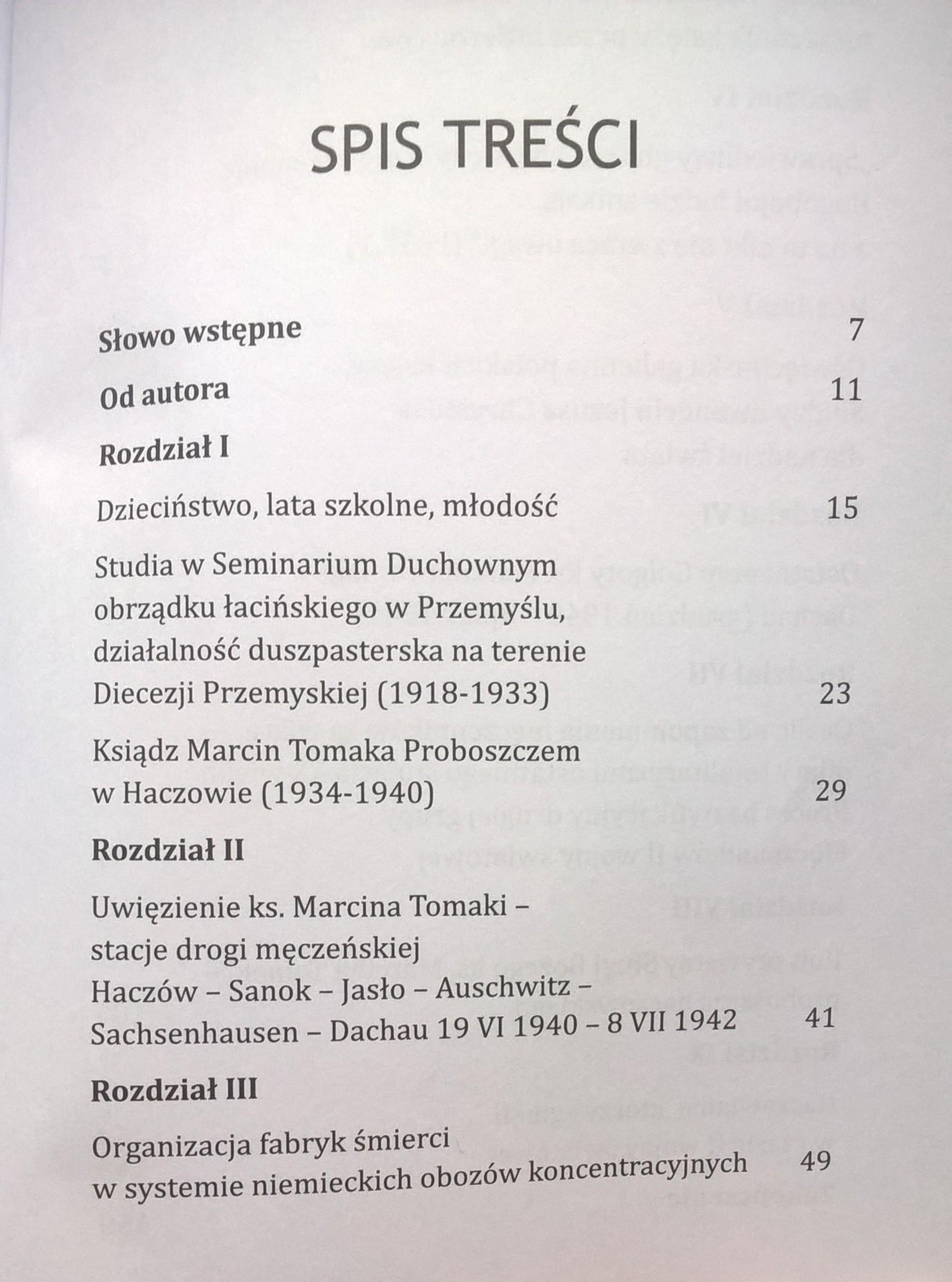 Książka "Sługa Boży Ksiądz Marcin Tomaka - męczennik Dachau" Ks. Kazimierz Kaczor, 2015 r. - z podpisem autora