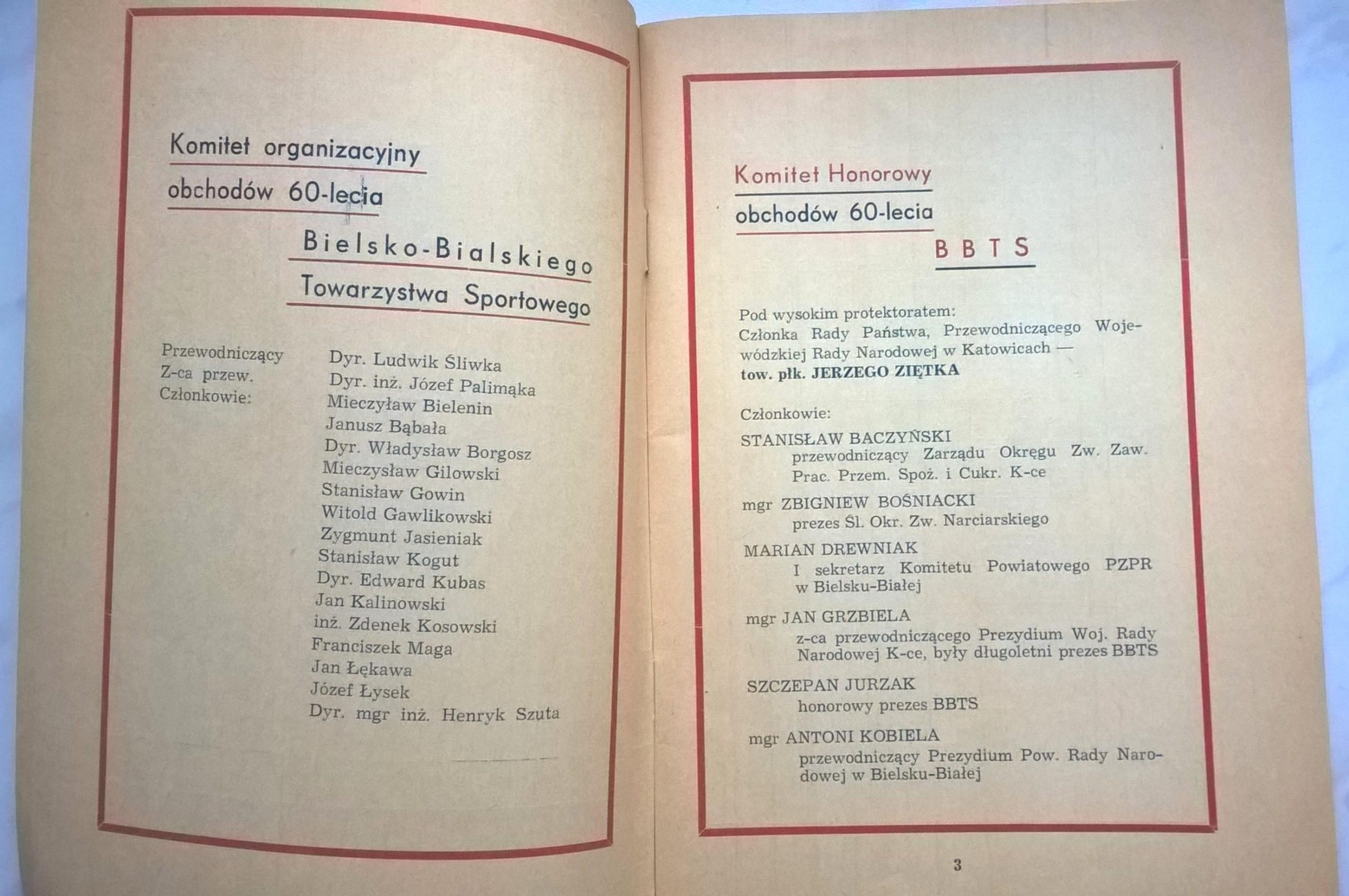 Książka "60 lat BBTS, 1907-1967" (Bielsko-Bialskie Towarzystwo Sportowe)