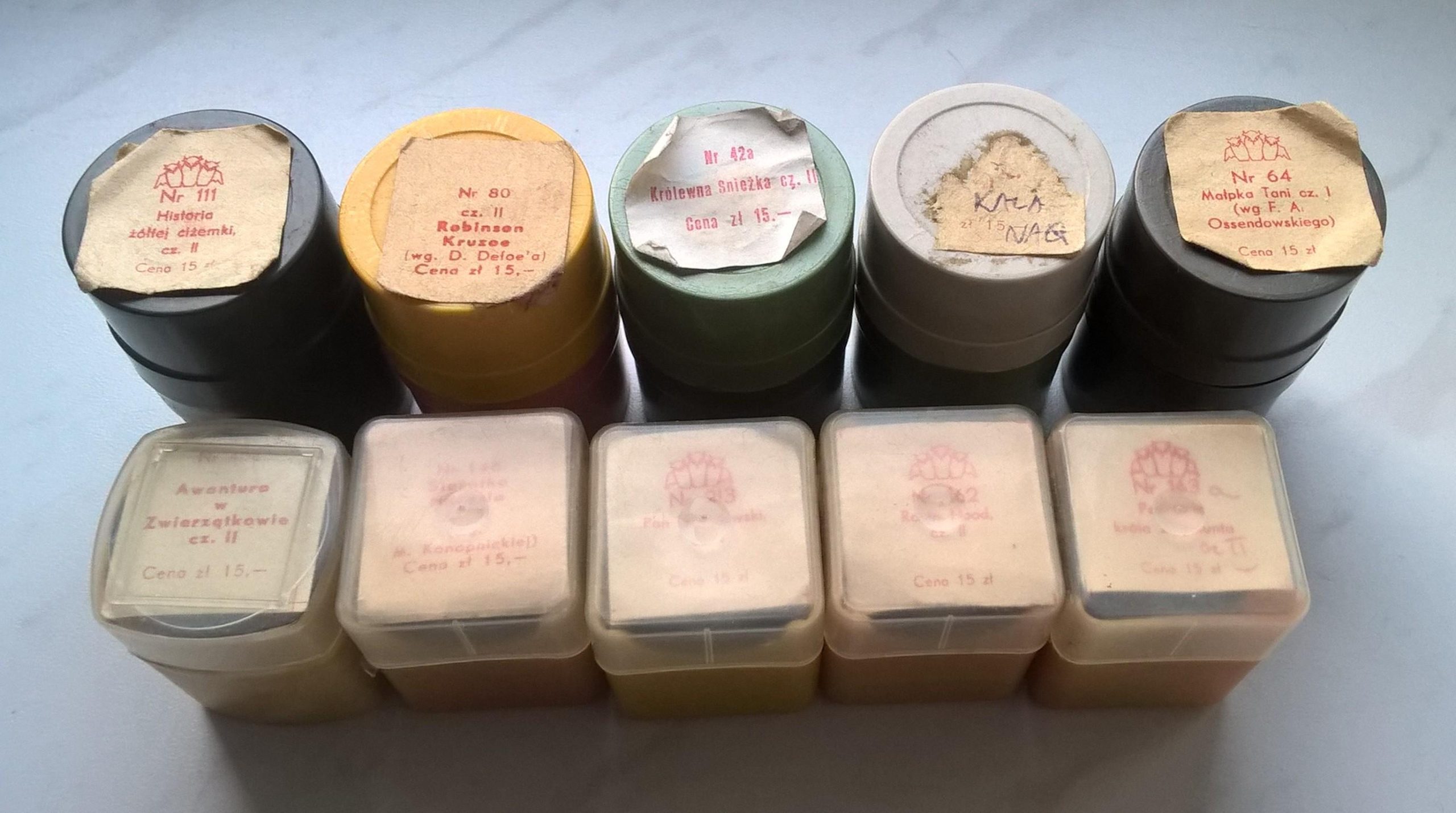 Zestaw przeźroczy, bajek na projektor – 10 sztuk