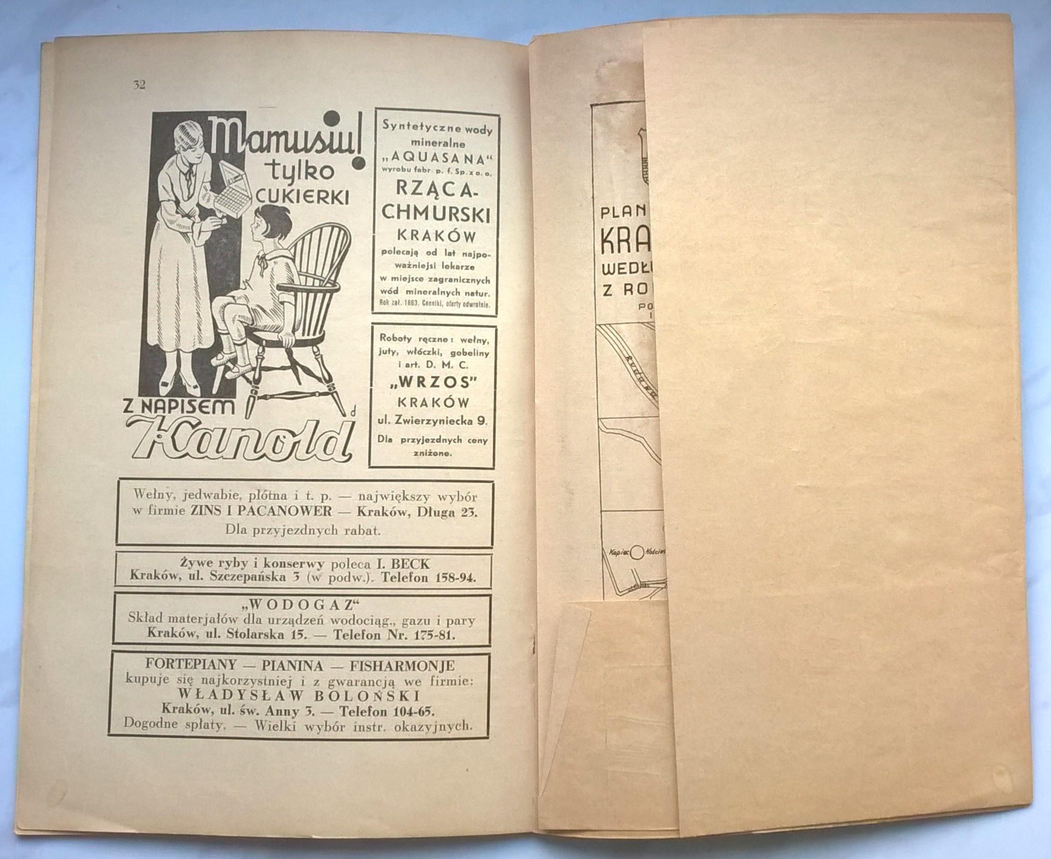 Książka "Ilustrowany przewodnik po Krakowie", 1936 r.