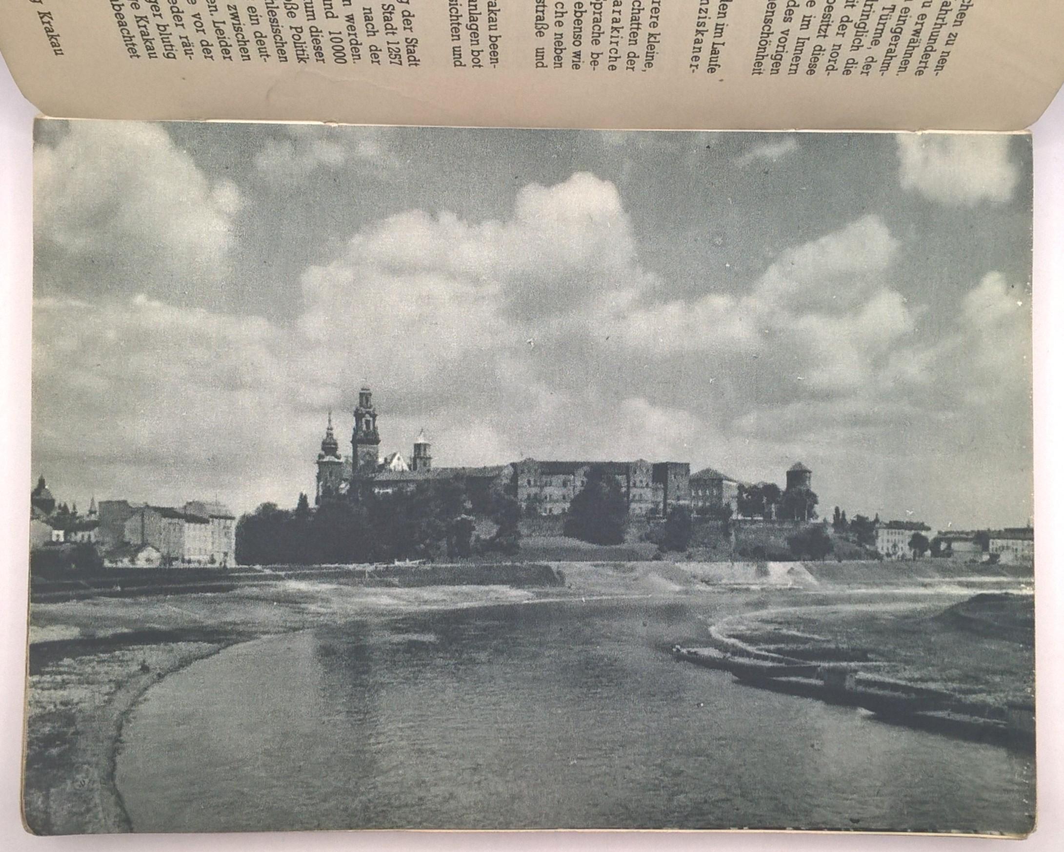 Książka w języku niemieckim - Przewodnik po Krakowie - "Führer Durch die Stadt Krakau", 1942 r.