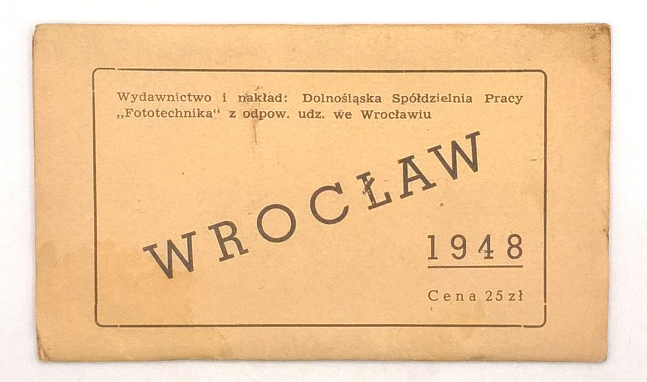 Albumik ze zdjęciami - WROCŁAW, 1948 r.