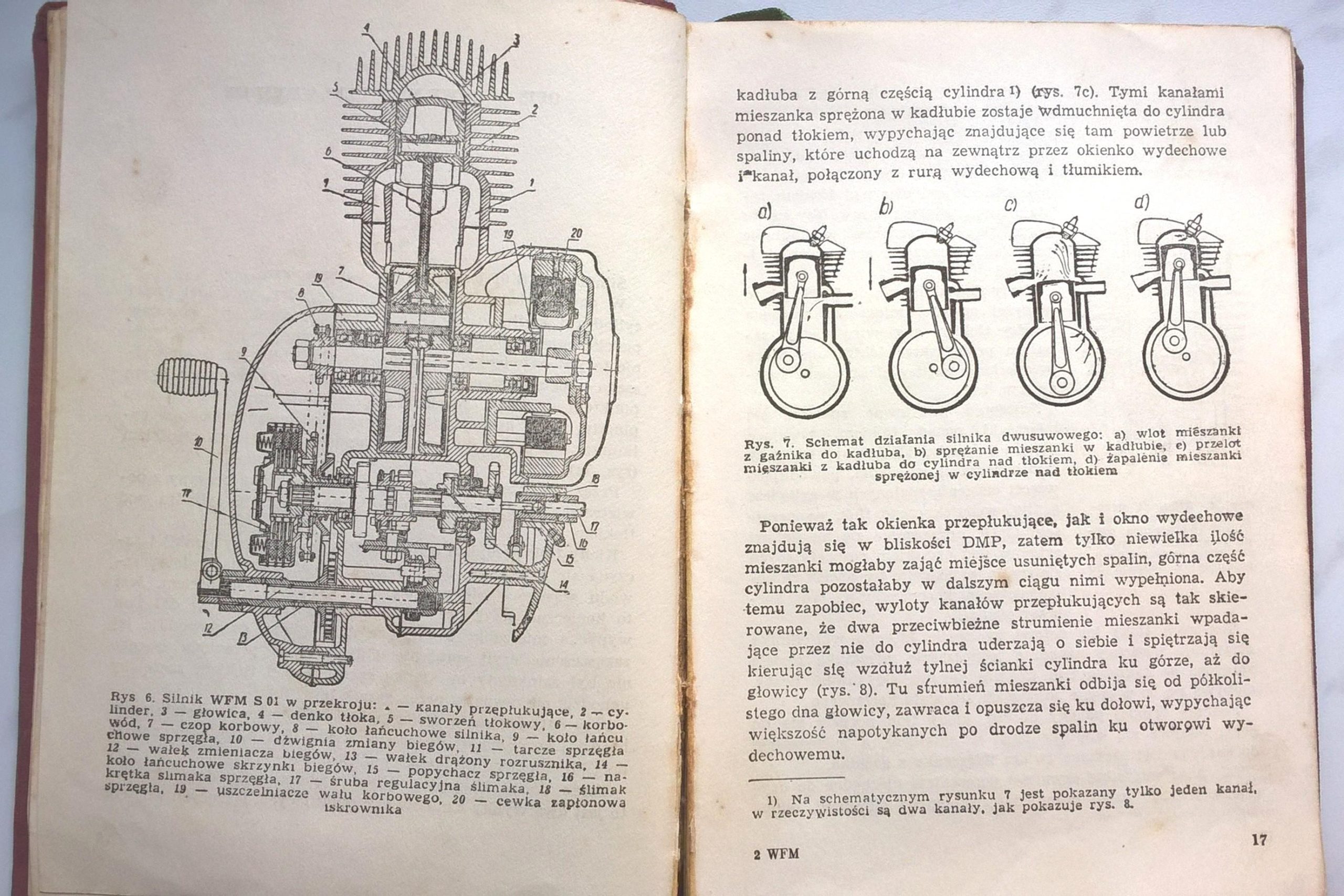 Książka "MOTOCYKL M 06 - 125" (Warszawska Fabryka Motocykli), 1959 r.