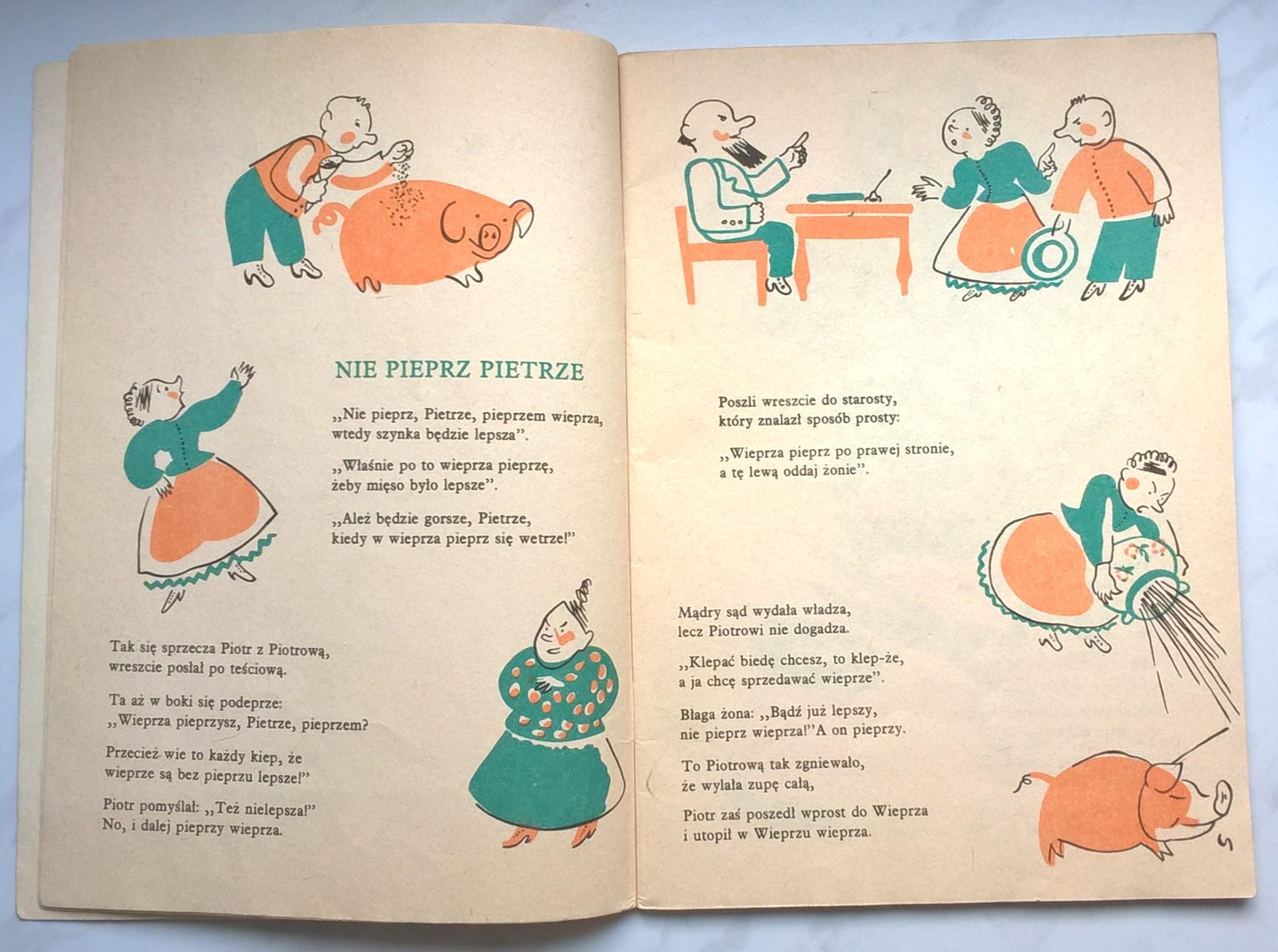 Książeczka dla dzieci "Tańcowała igła z nitką" Jan Brzechwa, 1984 r.