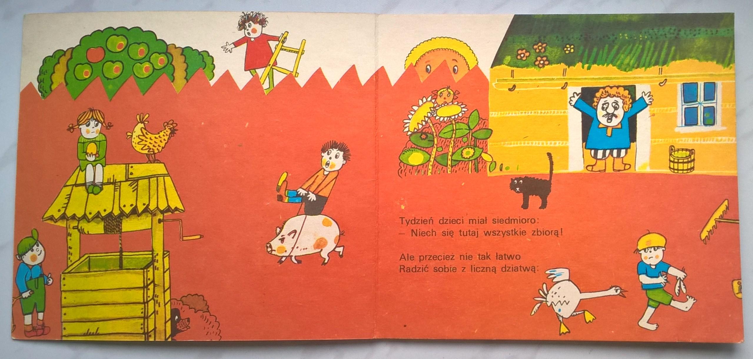 Książeczka dla dzieci - Jan Brzechwa "TYDZIEŃ", 1982 r.