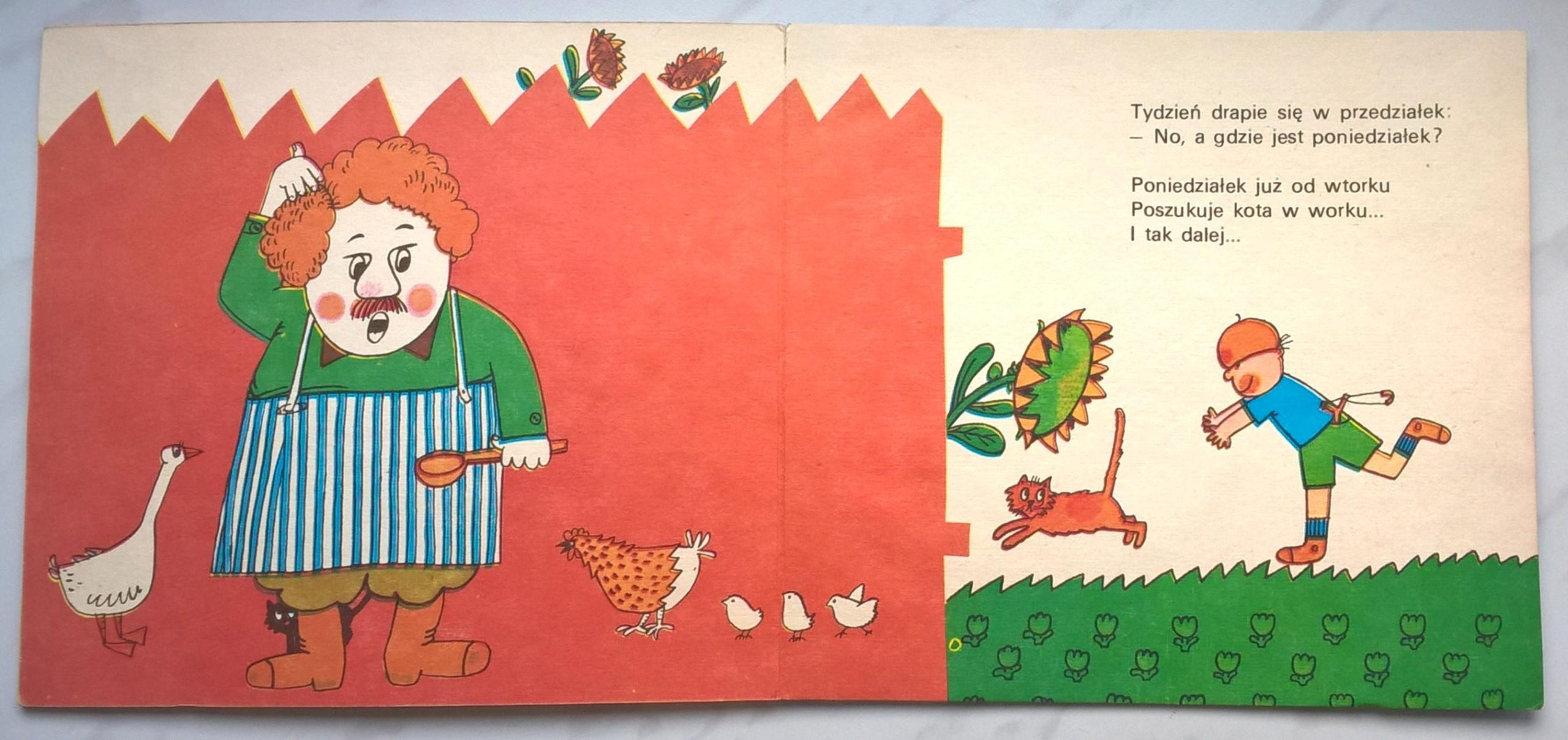 Książeczka dla dzieci - Jan Brzechwa "TYDZIEŃ", 1982 r.