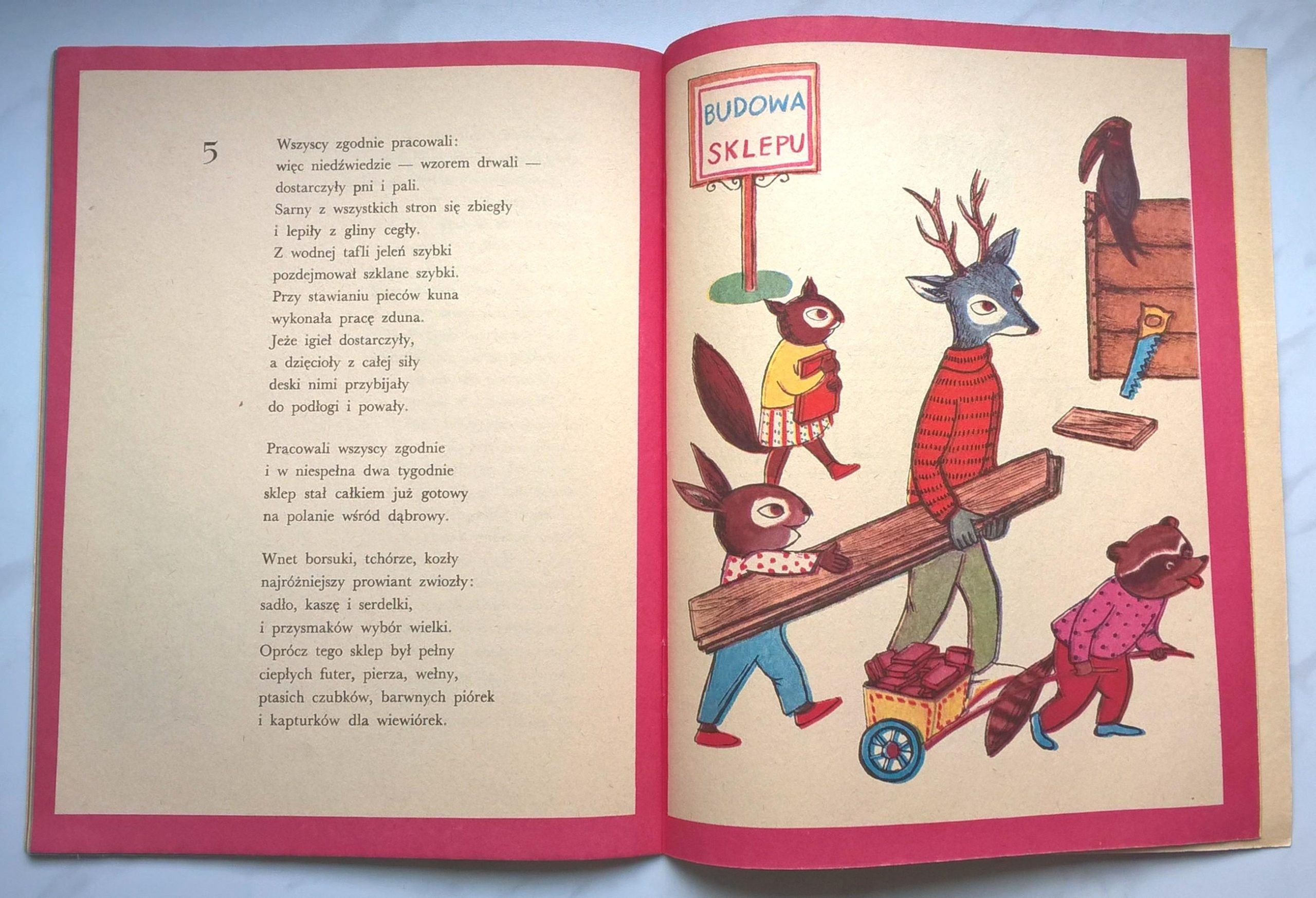 Książeczka dla dzieci - Jan Brzechwa "OPOWIEDZIAŁ DZIĘCIOŁ SOWIE", 1978 r.