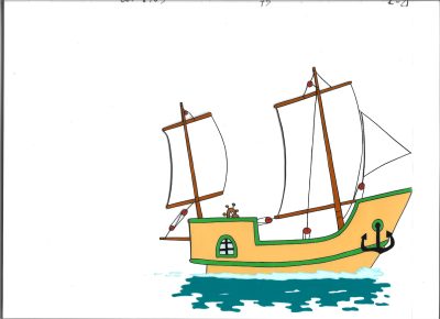 Folia animacyjna z bajki „Podróże Kapitana Klipera” – STATEK HERMES (K-25)