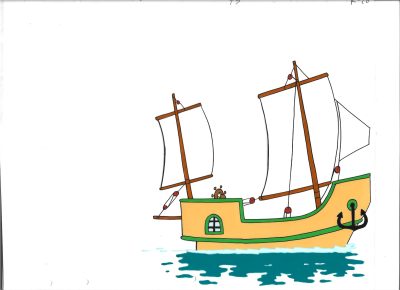 Folia animacyjna z bajki „Podróże Kapitana Klipera” – STATEK HERMES (K-26)