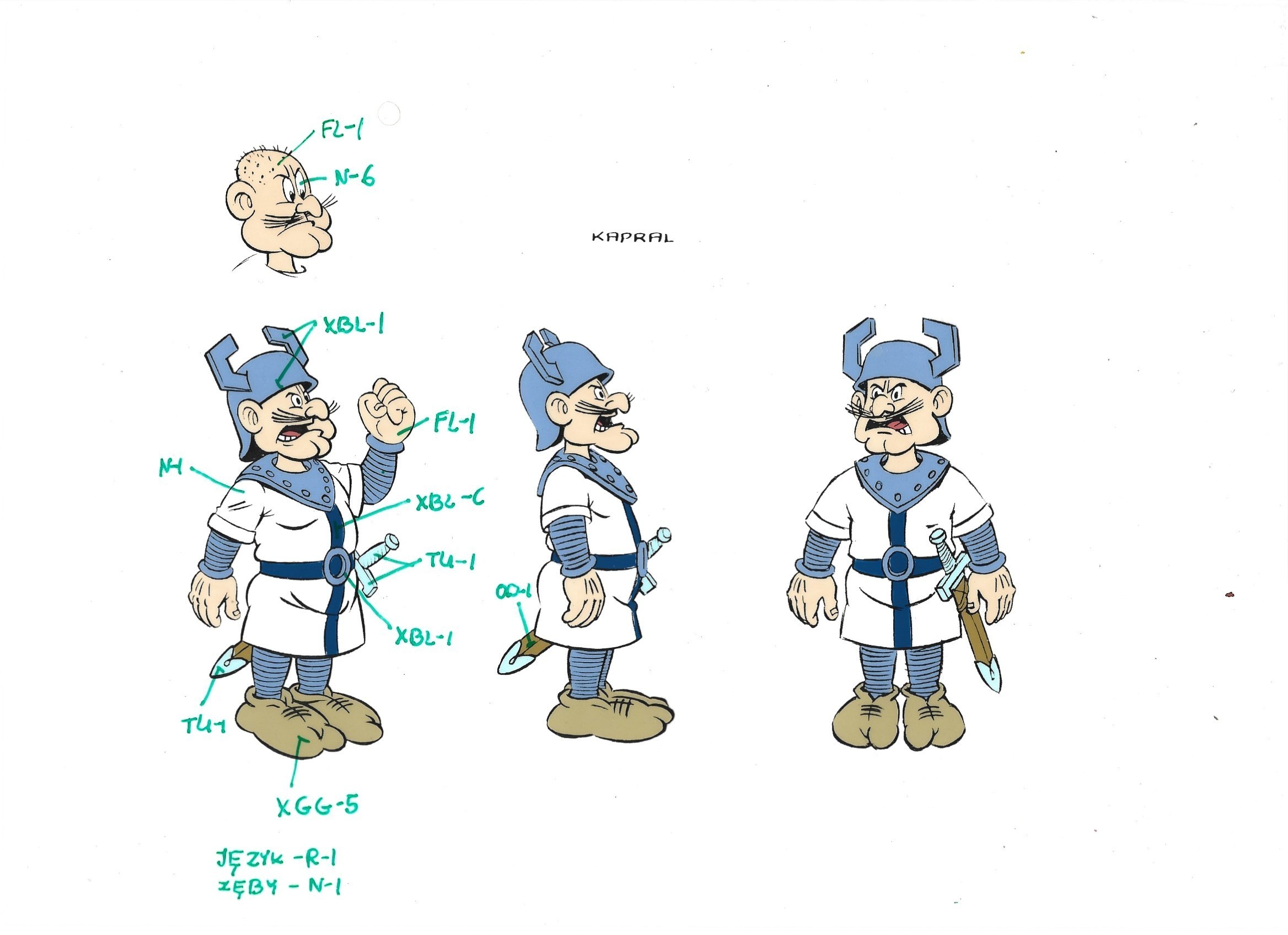 Folia animacyjna z bajki „Kajko i Kokosz” – KAPRAL (4)