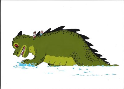 Folia animacyjna z bajki "Wielka podróż Bolka i Lolka" - DINOZAUR