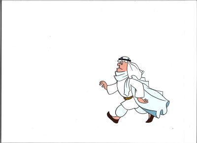 Folia animacyjna z bajki „Wielka podróż Bolka i Lolka” – Jeremiasz w stroju arabskim