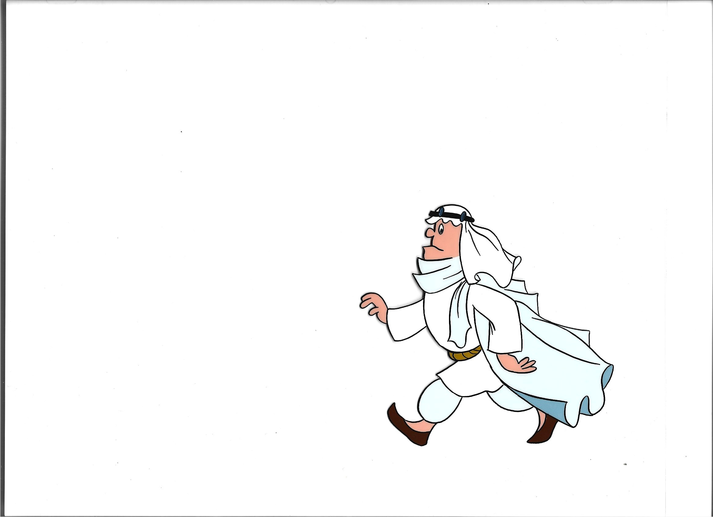 Folia animacyjna z bajki „Wielka podróż Bolka i Lolka” – Jeremiasz w stroju arabskim