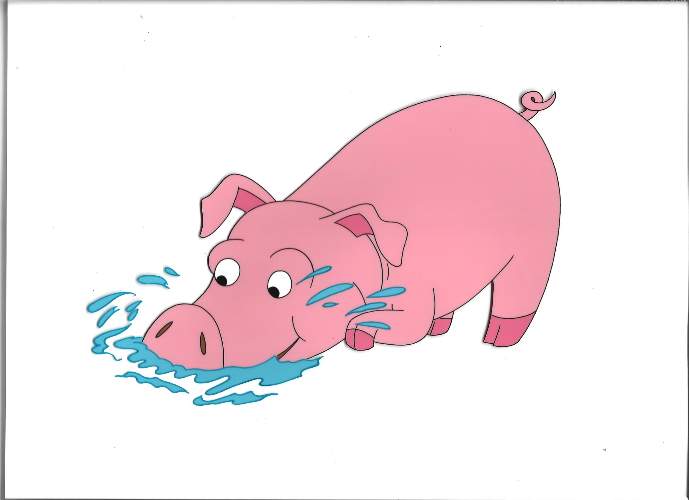 Folia animacyjna celuloidowa z bajki „Między nami bocianami” – ŚWINKA (B-3)