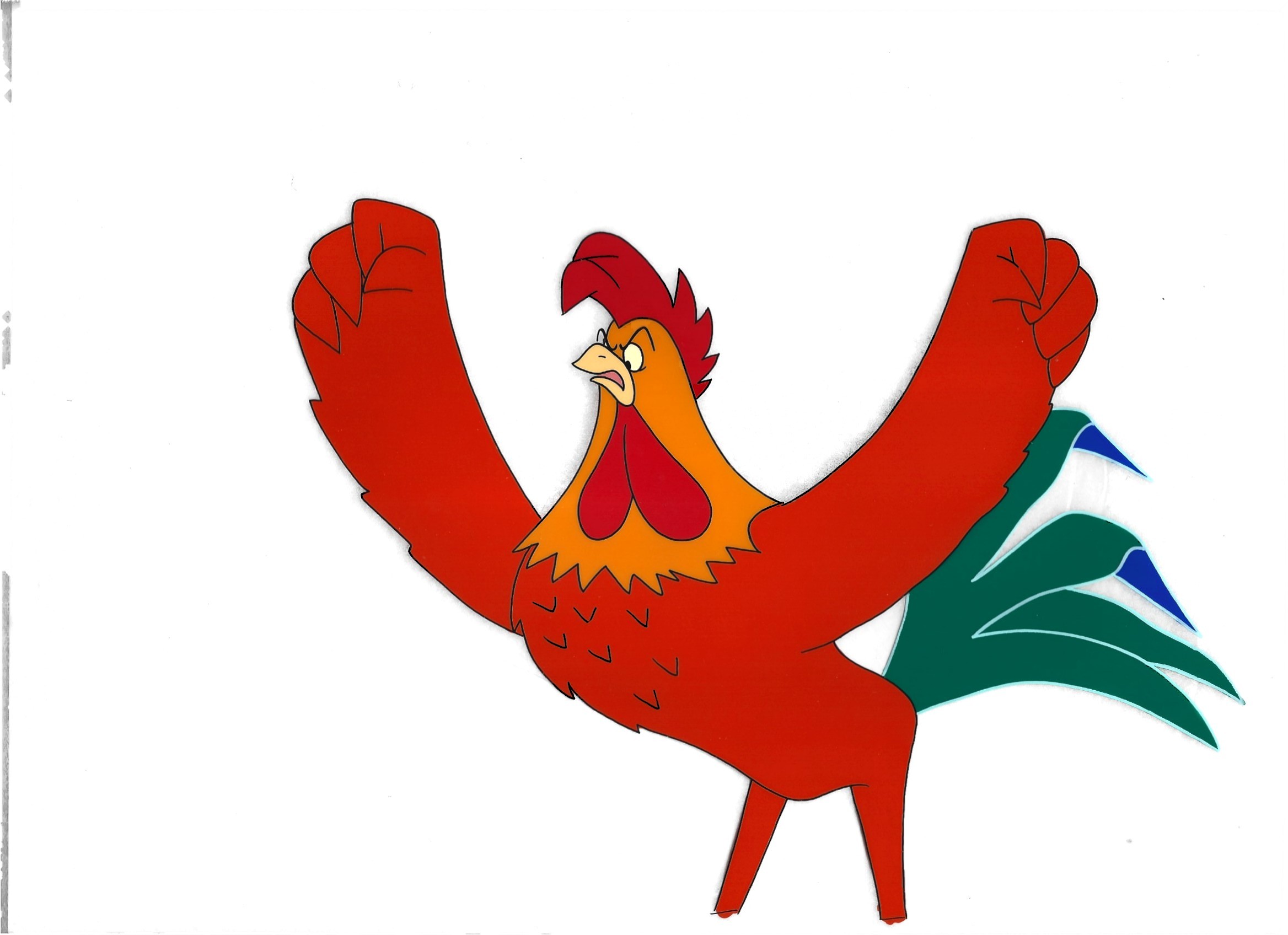 Folia animacyjna celuloidowa z bajki „Między nami bocianami” - KOGUT (A-26A)