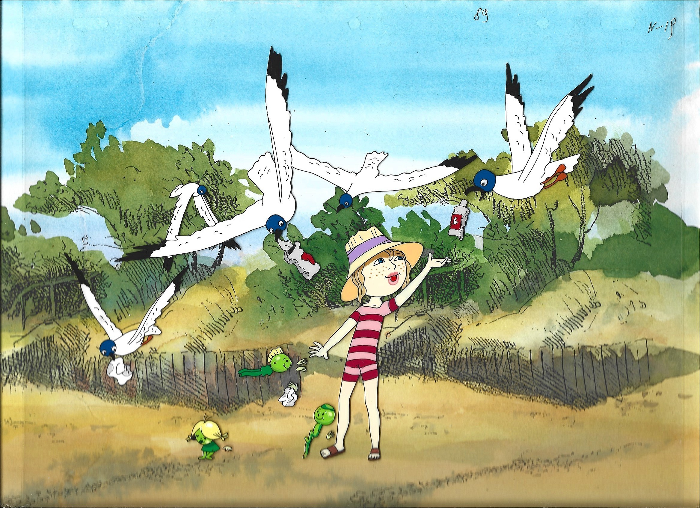 Zestaw animacyjny z bajki „Karrypel kontra Groszki” – NIKA, GROSZKI i PTAKI