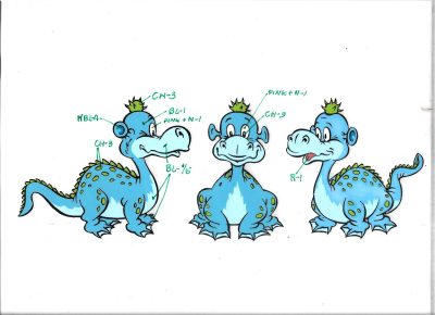 Folia animacyjna z bajki „Kajko i Kokosz” – SMOK MILUŚ (13)