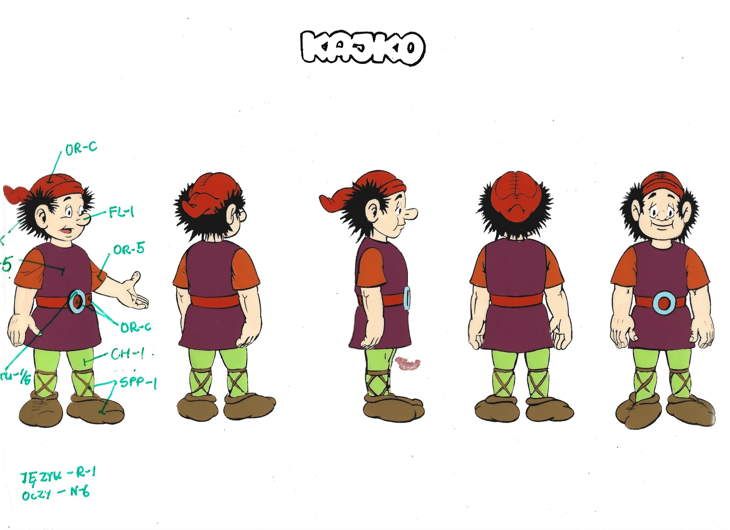 Folia animacyjna z bajki „Kajko i Kokosz” – KAJKO (9)