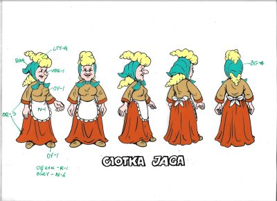 Folia animacyjna z bajki „Kajko i Kokosz” - CIOTKA JAGA (12)