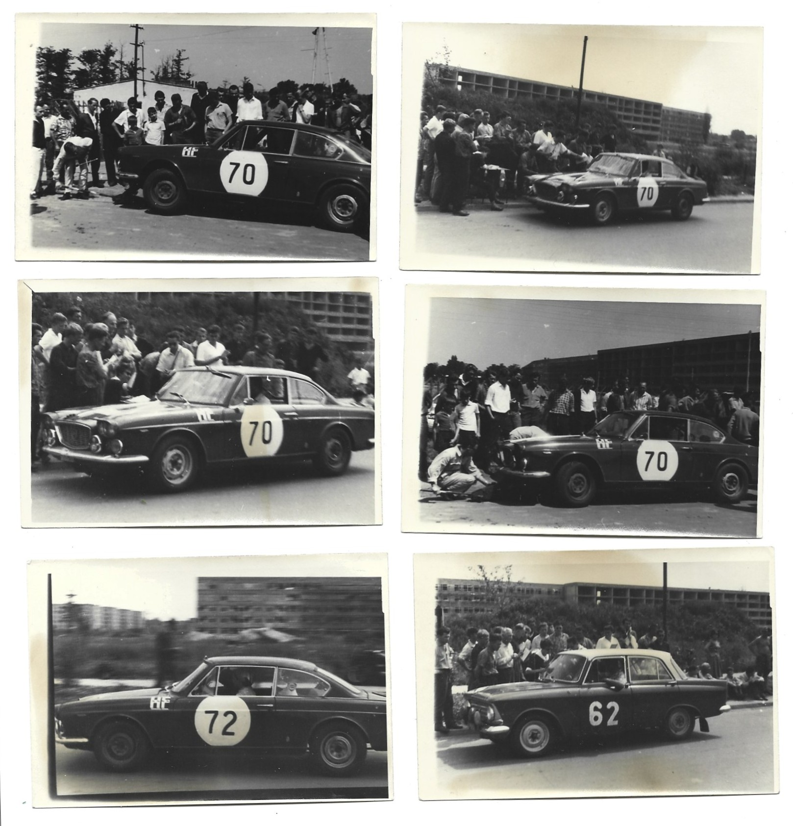 Zestaw oryginalnych zdjęć z wyścigów samochodowych - Rajd Polski