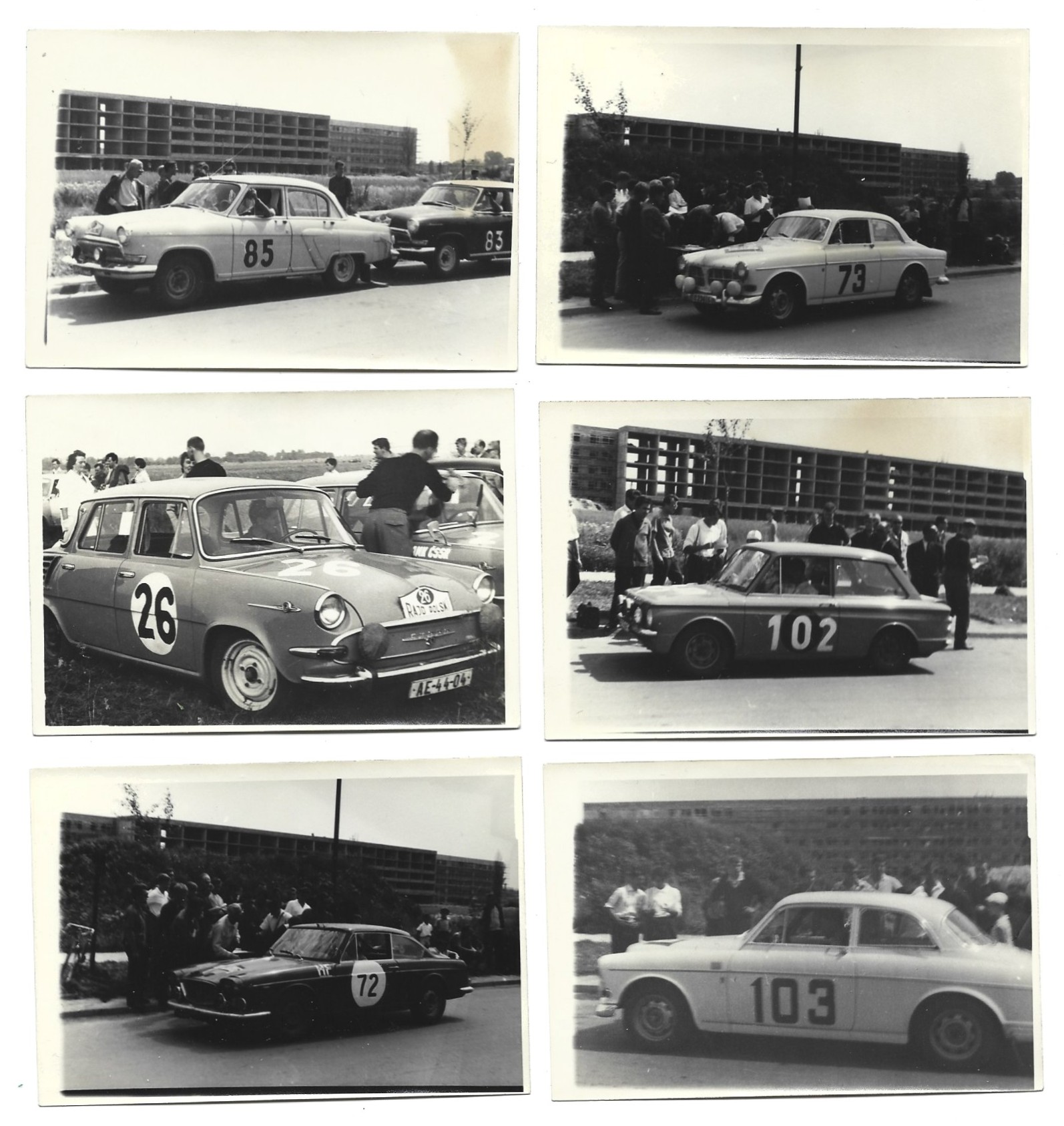 Zestaw oryginalnych zdjęć z wyścigów samochodowych - Rajd Polski