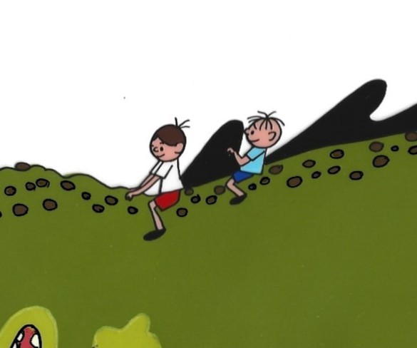 Folia animacyjna z bajki "Wielka podróż Bolka i Lolka" - DINOZAUR