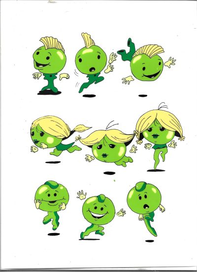 Folia animacyjna z bajki „Karrypel kontra Groszki” – GROSZKI