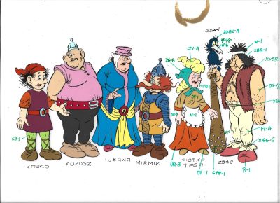 Zestaw animacyjny – folia i szablon z bajki „KAJKO i KOKOSZ” (1,10)