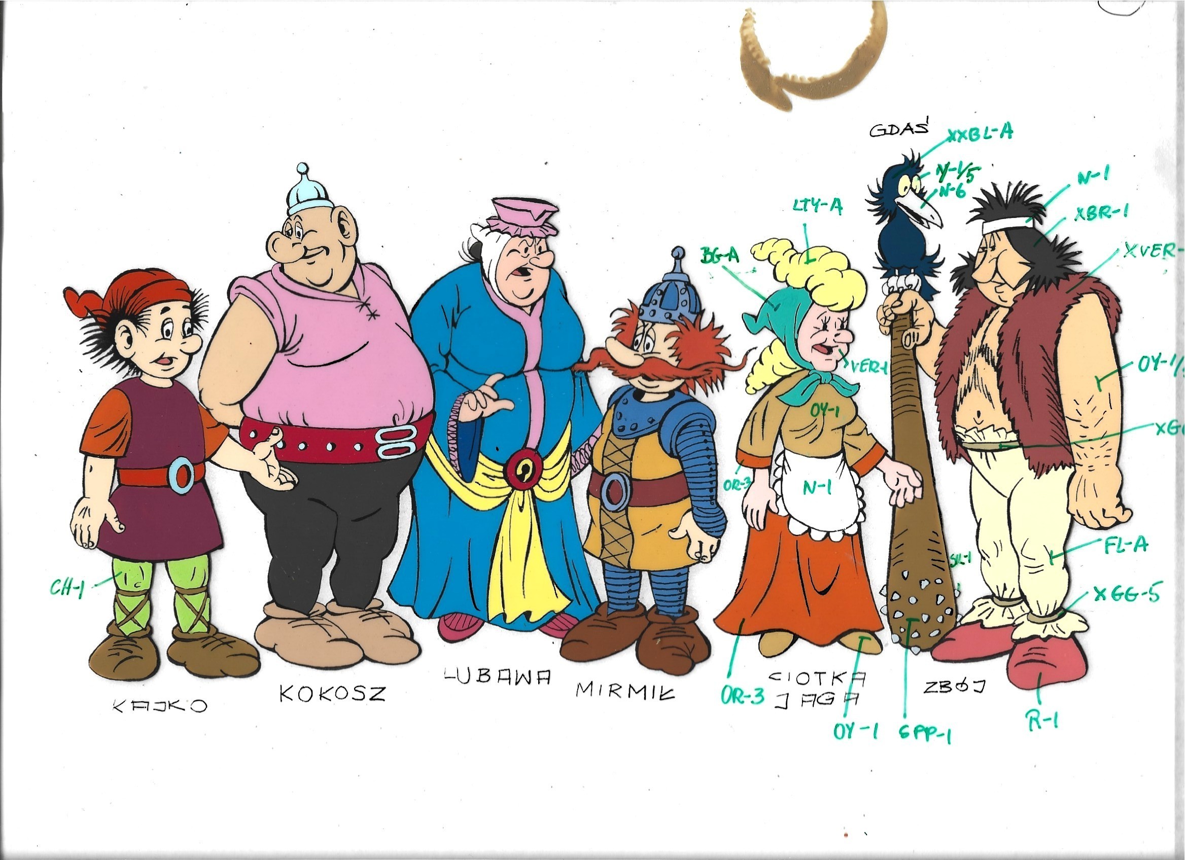 Zestaw animacyjny – folia i szablon z bajki „KAJKO i KOKOSZ” (1,10)