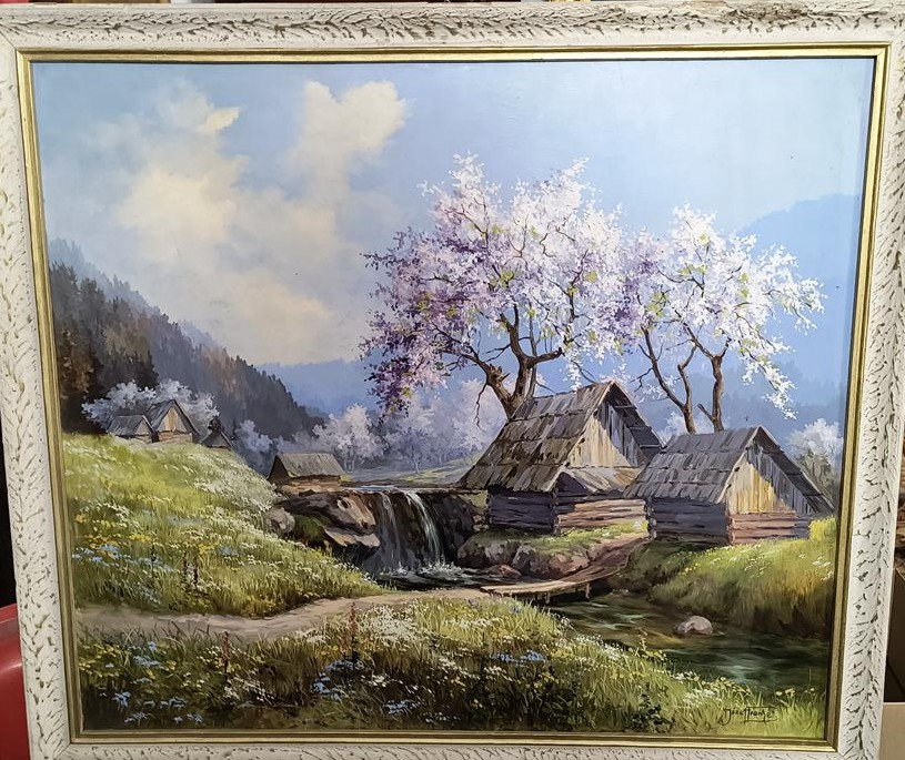 Obraz olejny – pejzaż górski – Józef Franke