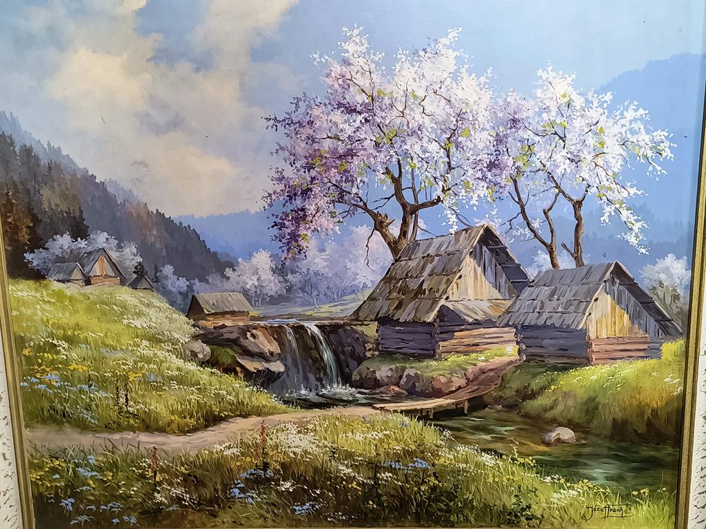 Obraz olejny – pejzaż górski – Józef Franke