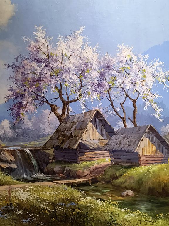 Obraz olejny – pejzaż górski – Józef Franke