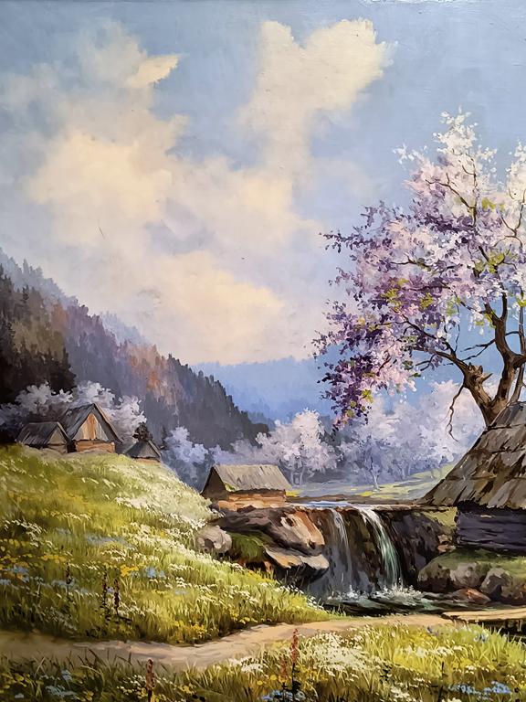 Obraz olejny – pejzaż górski – Józef Franke