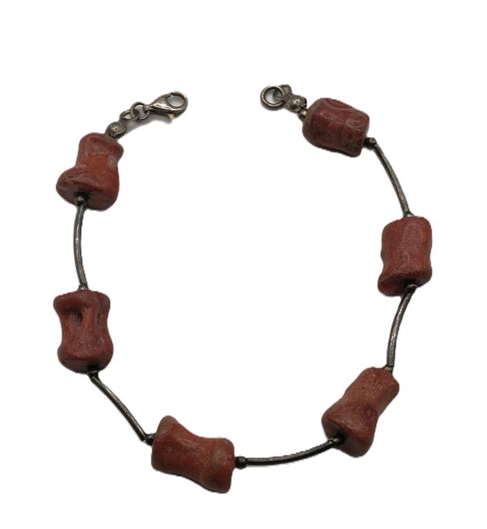 Bransoletka z korala naturalnego