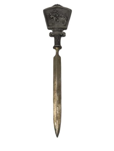 Nóż do listów z motywem malarskim - "Lutnista" Hendrick Martensz. Sorgh (malarz holenderski)