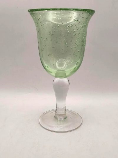 Kielich szklany zielony, PRL