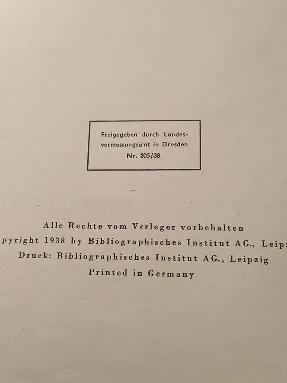 MEYERS GROSSER HAUSATLAS - Wielki atlas domowy Meyera, 1938 r.