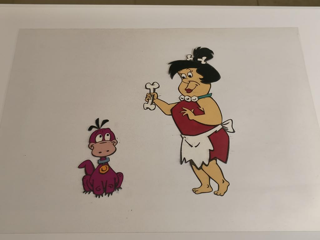 Oryginalny zestaw animacyjny z bajki THE FLINTSTONE KIDS - Edna Flintstone i Dino