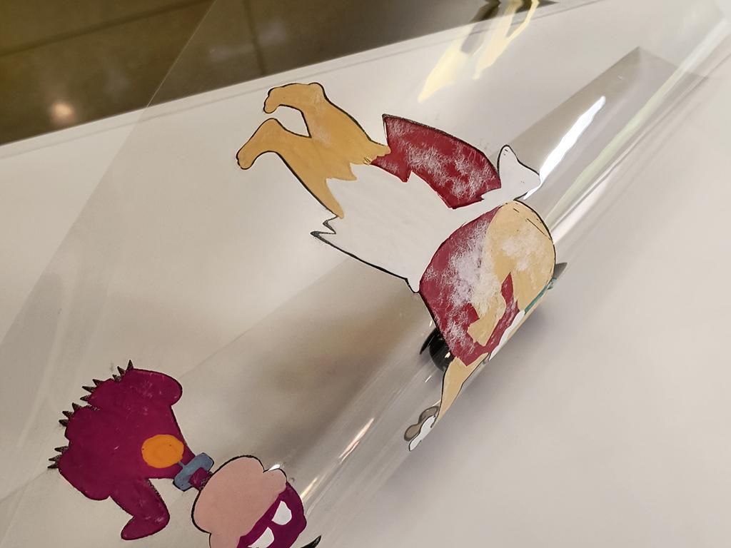 Oryginalny zestaw animacyjny z bajki THE FLINTSTONE KIDS - Edna Flintstone i Dino