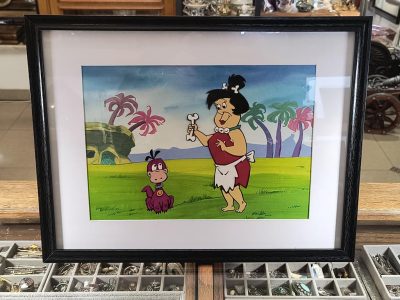 Oryginalny zestaw animacyjny z bajki THE FLINTSTONE KIDS - Edna Flintstone i Dino