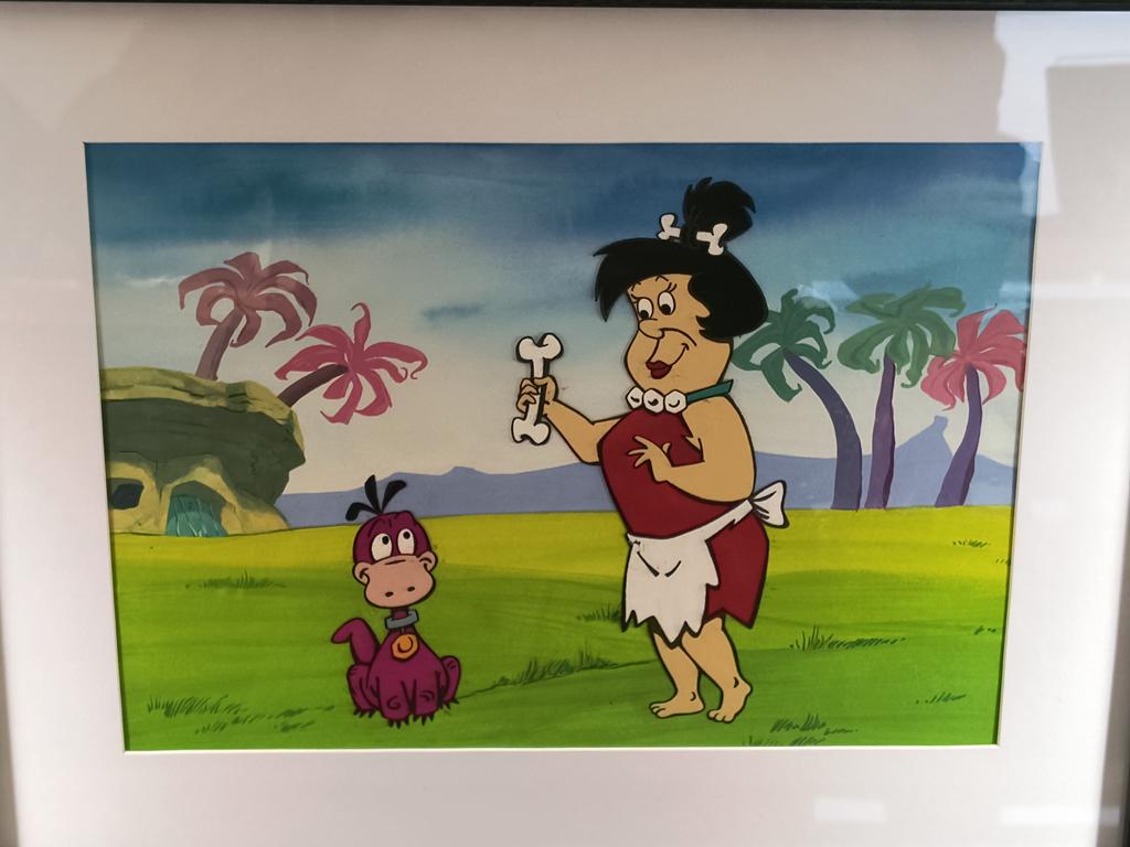 Oryginalny zestaw animacyjny z bajki THE FLINTSTONE KIDS - Edna Flintstone i Dino